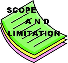 scope and limitation of business plan